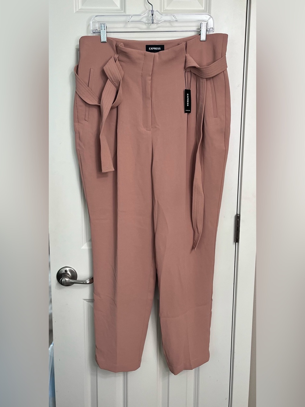 Express High Rise Belted Trouser NWT